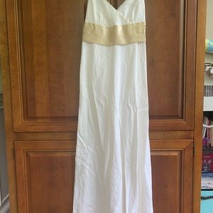 JCrew Italian Linen Beach Wedding Dress Size 10